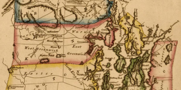 Old map of RI