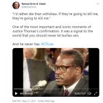 Orrin Hatch tweets Clarence Thomas clip