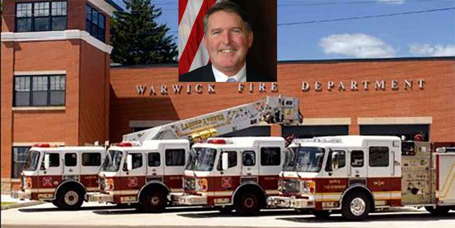 John Edwards and Warwick Fire Department