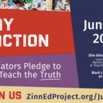 Flier for the Zinn Education Project day of action