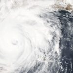 A hurricane from space