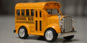 A toy school bus