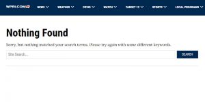 WPRI "Nothing Found" search page