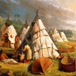 Paul Kane painting of a native American encampment