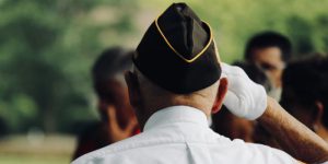 A veteran salutes