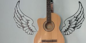 A guitar with wings