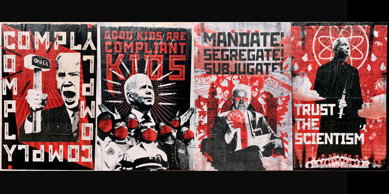 Biden & Fauci comply posters