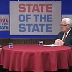 Sue Cienki with Richard August on State of the State