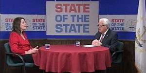 Sue Cienki with Richard August on State of the State