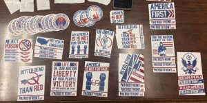Assorted Patriot Front stickers