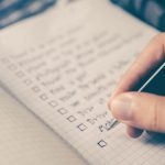 Working on a checklist