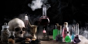 Potions and skull