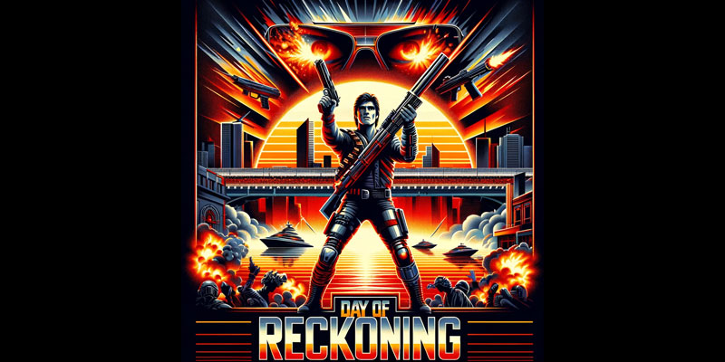 Fictional movie poster for Day of Reckoning