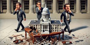 Men walk away from a broken model of the RI State House