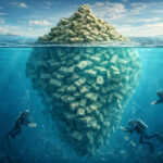 An iceberg made of cash