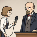 A Valley Breeze reporter interviews Vladimir Lenin